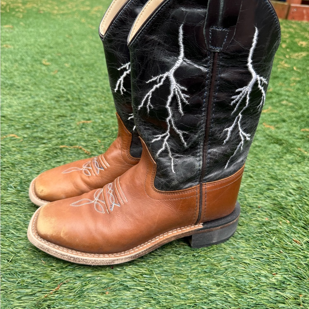 Boy’s Brown and Black Western Boots